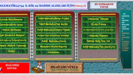 İhalematik programı (İ. Gündüz) Güncellendi