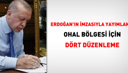 Erdoğan’ın imzasıyla yayımlandı: OHAL bölgesi için dört kritik düzenleme